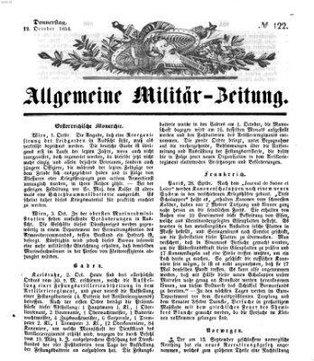 Allgemeine Militär-Zeitung Donnerstag 12. Oktober 1854