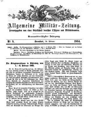 Allgemeine Militär-Zeitung Mittwoch 24. Februar 1864