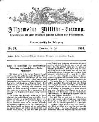 Allgemeine Militär-Zeitung Mittwoch 20. Juli 1864