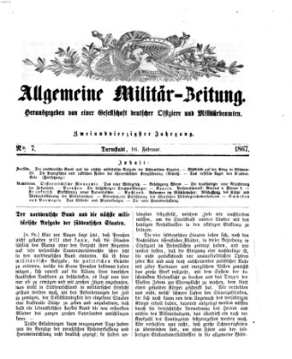 Allgemeine Militär-Zeitung Samstag 16. Februar 1867