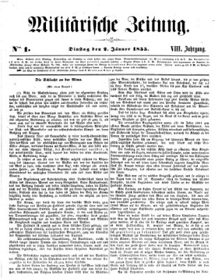 Militärische Zeitung (Militär-Zeitung) Dienstag 2. Januar 1855