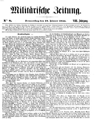 Militärische Zeitung (Militär-Zeitung) Donnerstag 18. Januar 1855