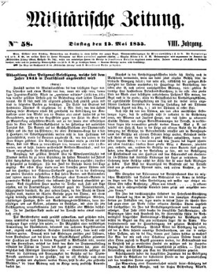 Militärische Zeitung (Militär-Zeitung) Dienstag 15. Mai 1855
