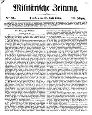 Militärische Zeitung (Militär-Zeitung) Samstag 28. Juli 1855