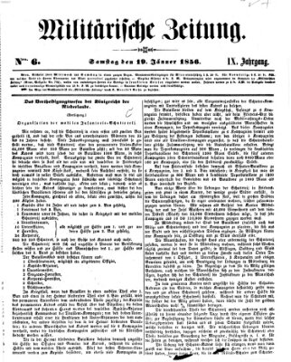 Militärische Zeitung (Militär-Zeitung) Samstag 19. Januar 1856