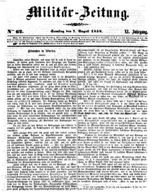 Militär-Zeitung Samstag 7. August 1858