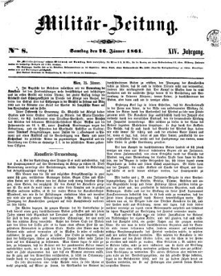 Militär-Zeitung Samstag 26. Januar 1861