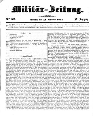 Militär-Zeitung Samstag 18. Oktober 1862
