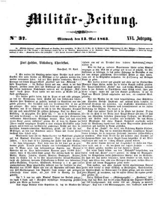 Militär-Zeitung Mittwoch 13. Mai 1863