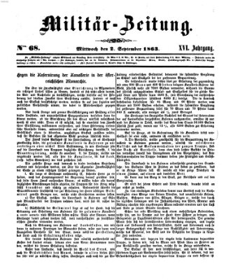 Militär-Zeitung Mittwoch 2. September 1863