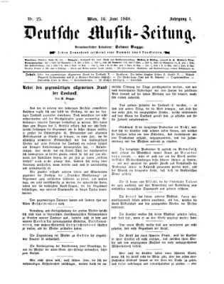 Deutsche Musik-Zeitung (Allgemeine musikalische Zeitung)