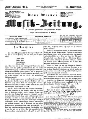Neue Wiener Musik-Zeitung Donnerstag 10. Januar 1856