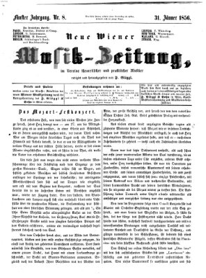 Neue Wiener Musik-Zeitung Donnerstag 31. Januar 1856