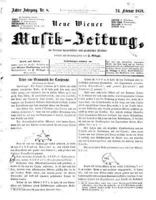 Neue Wiener Musik-Zeitung Donnerstag 24. Februar 1859