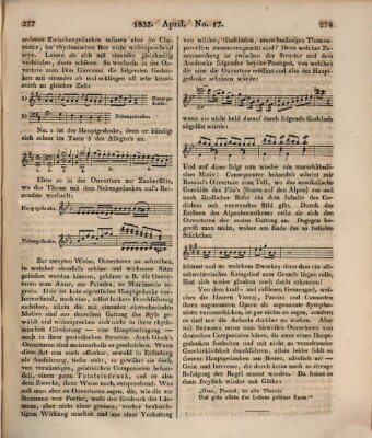 Allgemeine musikalische Zeitung Mittwoch 25. April 1832