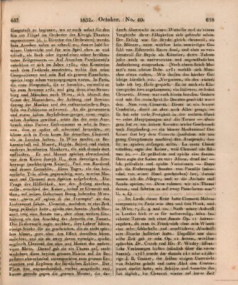 Allgemeine musikalische Zeitung Mittwoch 3. Oktober 1832