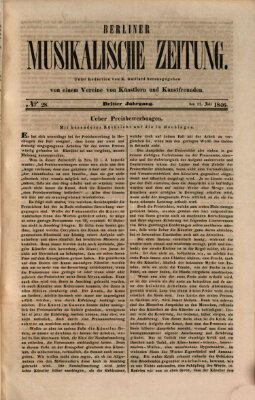 Berliner musikalische Zeitung Samstag 11. Juli 1846