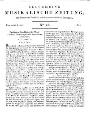 Allgemeine musikalische Zeitung Donnerstag 19. Juni 1817