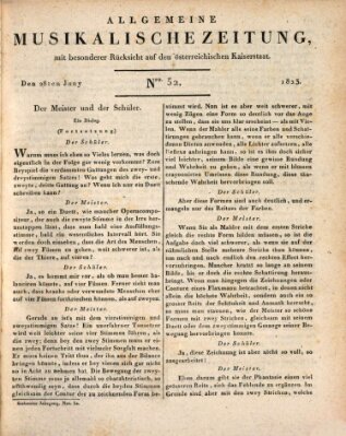 Allgemeine musikalische Zeitung Samstag 28. Juni 1823