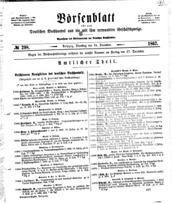 Börsenblatt für den deutschen Buchhandel Dienstag 24. Dezember 1867