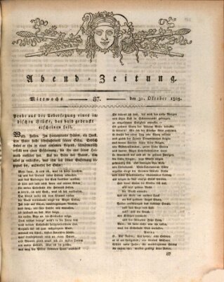 Abend-Zeitung Mittwoch 30. Oktober 1805
