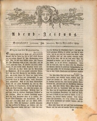 Abend-Zeitung Samstag 23. November 1805