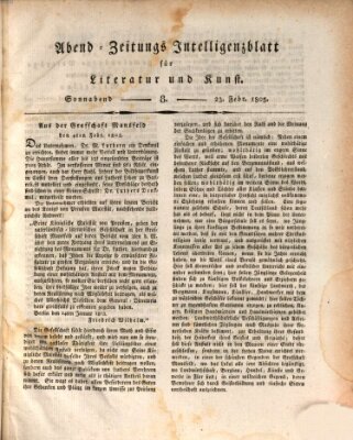 Abend-Zeitung Samstag 23. Februar 1805