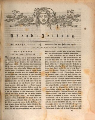 Abend-Zeitung Mittwoch 12. Februar 1806