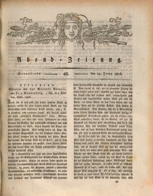 Abend-Zeitung Samstag 14. Juni 1806