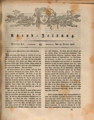 Abend-Zeitung Mittwoch 18. Juni 1806