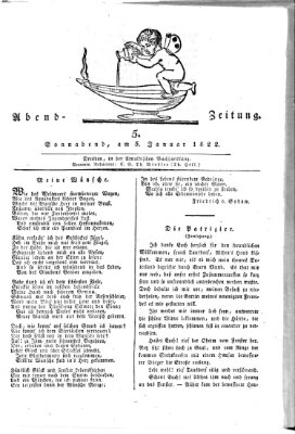 Abend-Zeitung Samstag 5. Januar 1822