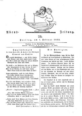 Abend-Zeitung Freitag 1. Februar 1822