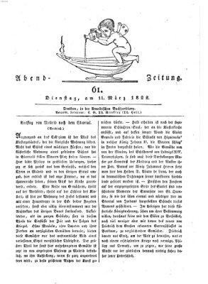 Abend-Zeitung Dienstag 12. März 1822