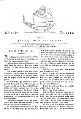 Abend-Zeitung Freitag 21. Juni 1822