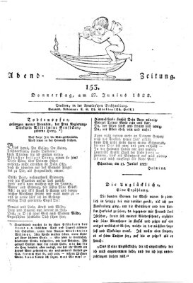 Abend-Zeitung Donnerstag 27. Juni 1822