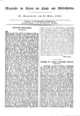 Abend-Zeitung Samstag 30. März 1822
