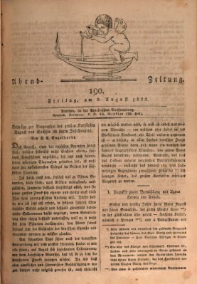 Abend-Zeitung Freitag 9. August 1822