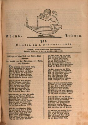 Abend-Zeitung Dienstag 3. September 1822