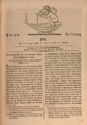 Abend-Zeitung Freitag 8. November 1822