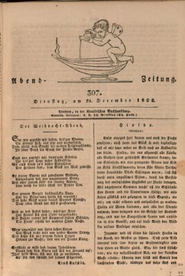 Abend-Zeitung Dienstag 24. Dezember 1822