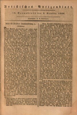 Abend-Zeitung Samstag 5. Oktober 1822