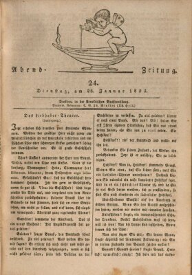 Abend-Zeitung Dienstag 28. Januar 1823