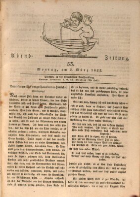 Abend-Zeitung Montag 3. März 1823