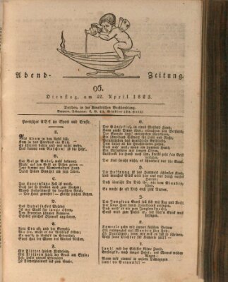 Abend-Zeitung Dienstag 22. April 1823