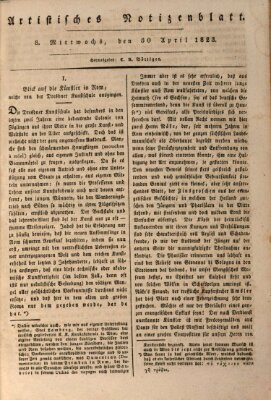 Abend-Zeitung Mittwoch 30. April 1823