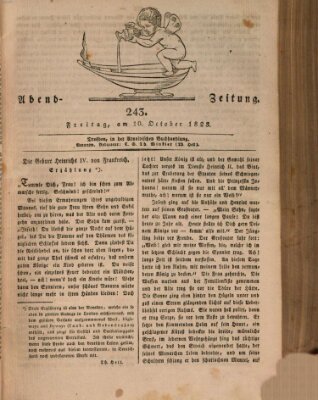 Abend-Zeitung Freitag 10. Oktober 1823