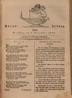 Abend-Zeitung Dienstag 9. Dezember 1823