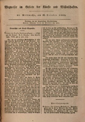 Abend-Zeitung Mittwoch 22. Oktober 1823