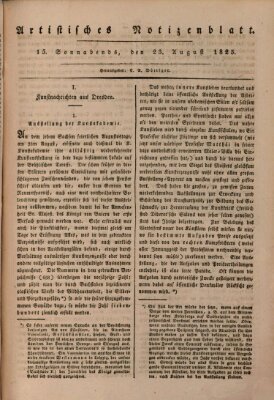 Abend-Zeitung Samstag 23. August 1823