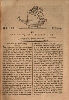 Abend-Zeitung Samstag 7. Februar 1824